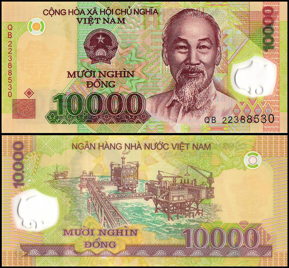 One Million Authentic Vietnam 1,000,000 Dong Polymer Banknote -  New/Uncirculated With Certificate Of Authenticity Vietnam Dong Currency